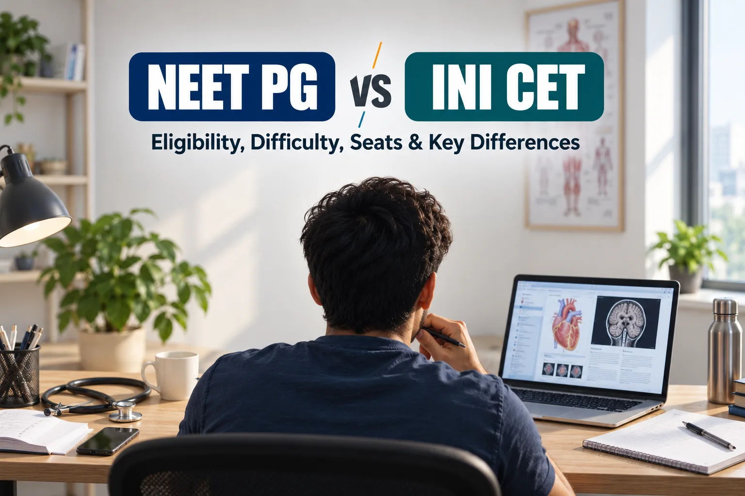 NEET PG vs INI CET: Eligibility, Difficulty, Seats & Key Differences